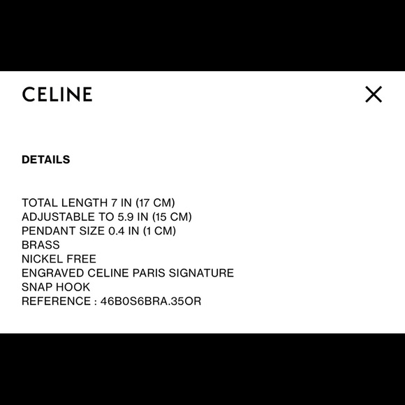 Celine Alphabet Bracelet S - Picture 9 of 11